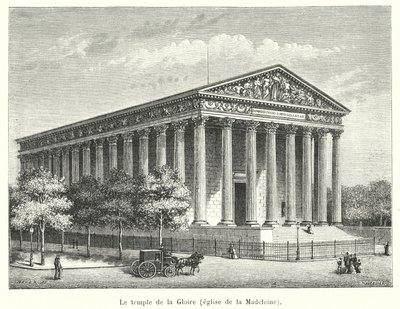 El templo de la Gloria, iglesia de la Madeleine de French School