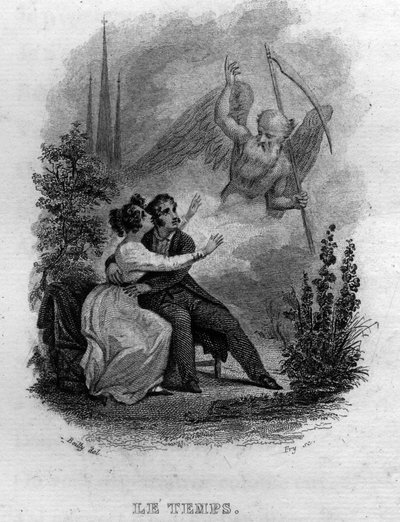 Le temps Chanson de Beranger en "Oeuvres completes" (1834) de French School