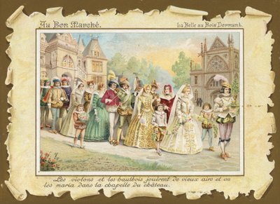 Saliendo de la capilla, La Bella Durmiente de French School