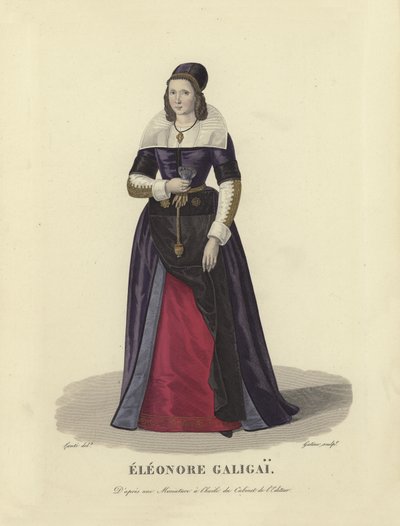 Leonora Dori Galigai, favorita de María de Médici, madre del rey Luis XIII de Francia de French School