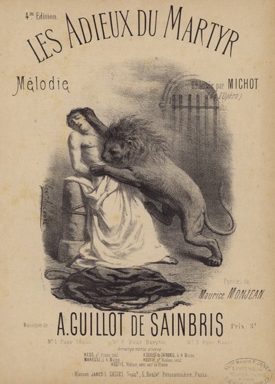 Les Adieux du Martyr de French School