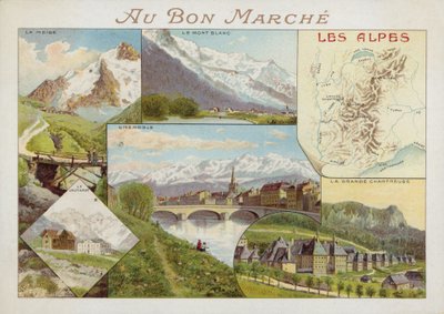 Los Alpes, tarjeta de French School