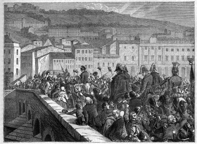 Los Cien Días: la entrada triunfal de Napoleón en Lyon el 10 de marzo de 1815 - en “Histoire de l