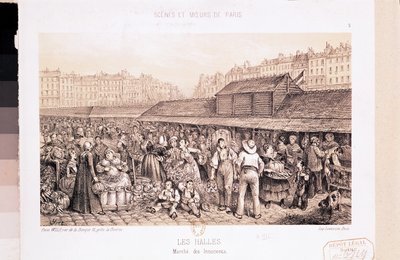 Les Halles, 1855 de French School