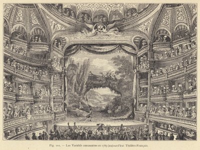 Las Variedades divertidas en 1789, hoy Teatro-Francés de French School