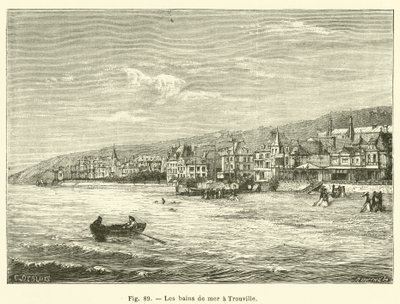 Los baños de mar en Trouville de French School