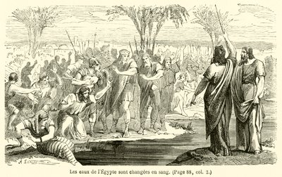 Las aguas de Egipto se convierten en sangre de French School