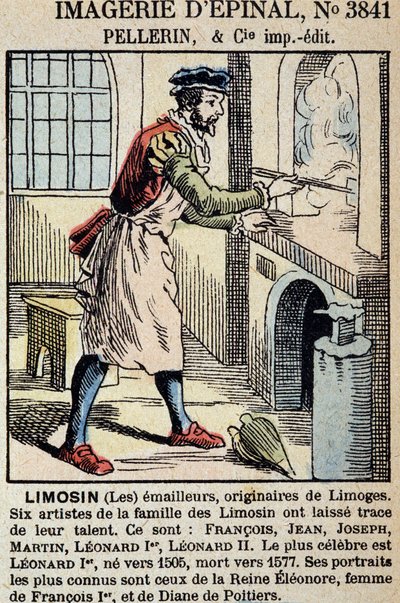 Los esmaltadores de Limoges - imaginería de Epinal, ed. Pellerin de French School