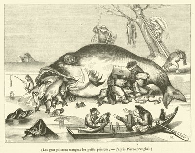 Los peces grandes se comen a los pequeños (engorde) de French School