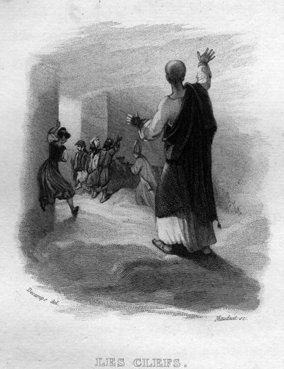 Les keys Chanson de Beranger en "Oeuvres completes" (1834) de French School