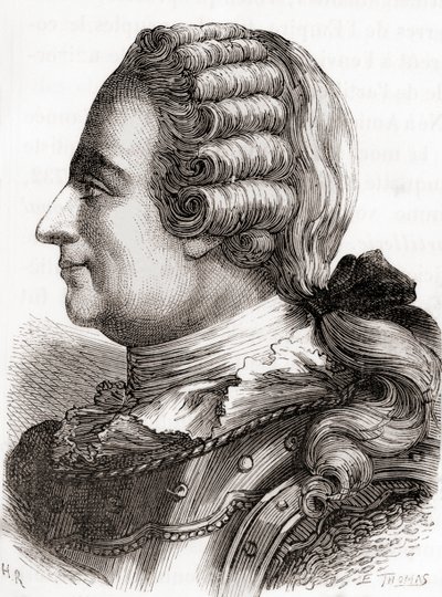 Teniente general Jean-Baptiste Vaquette de Gribeauval, de Les Merveilles de la Science, publicado hacia 1870 (grabado). de French School