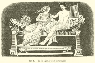 Lit de repos de French School