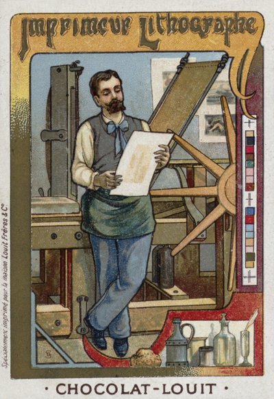 Impresor de litografías de French School