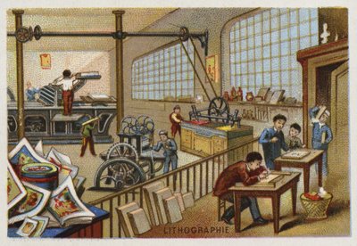Litografía de French School