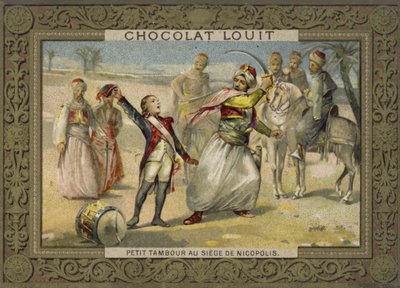 Pequeño tamborilero en el Sitio de Nicópolis, 1798 de French School