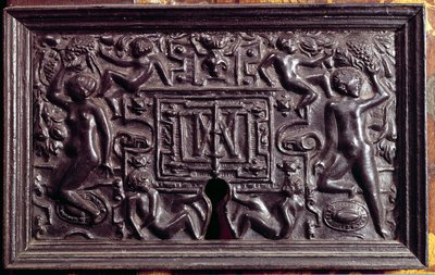 Placa de cerradura del castillo de Egouen. Siglo XVI de French School