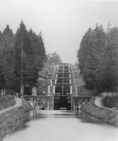 Esclusas en el Canal de Briare de French School