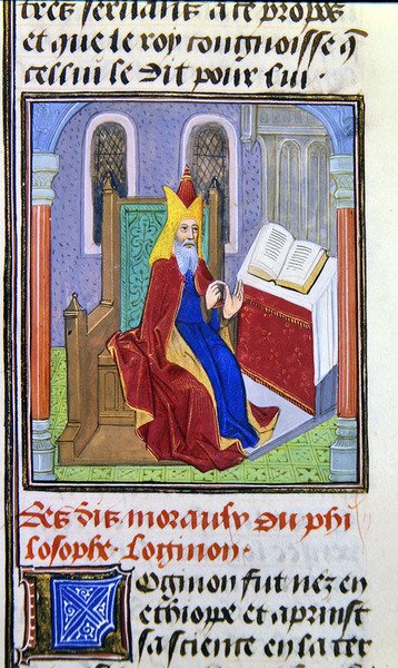 Lomnon, de Histoire des Philosophes, finales del siglo XV de French School