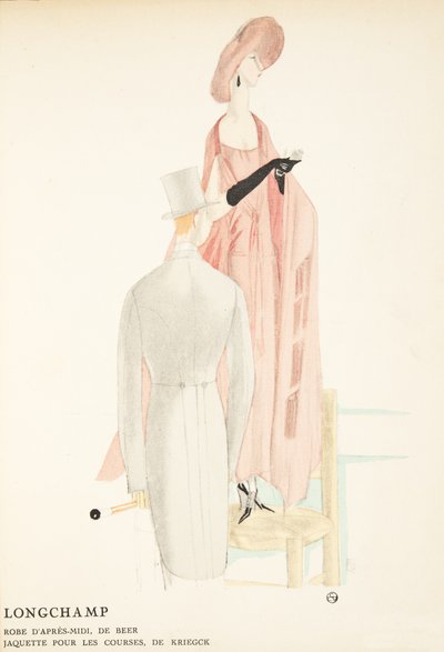 Longchamp, de una colección de láminas de moda de French School