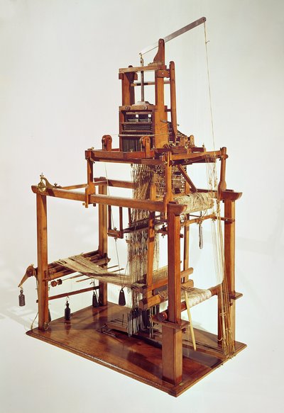Telar diseñado por Joseph Marie Jacquard (1752-1834) de French School