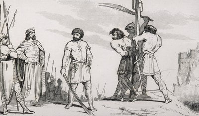 Lord Bodillon es azotado después de quejarse del aumento de impuestos de Childerico II (653-73), de 