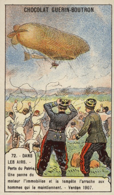 Pérdida del dirigible militar francés Patrie, Verdún de French School