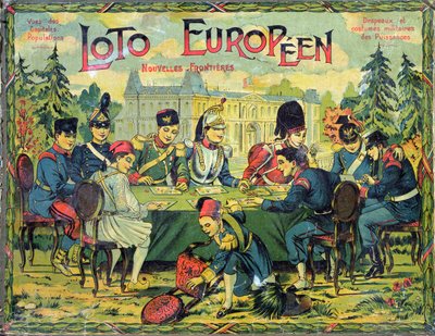Loto Europeo, versión francesa del juego de Lotto para niños, c.1900 de French School
