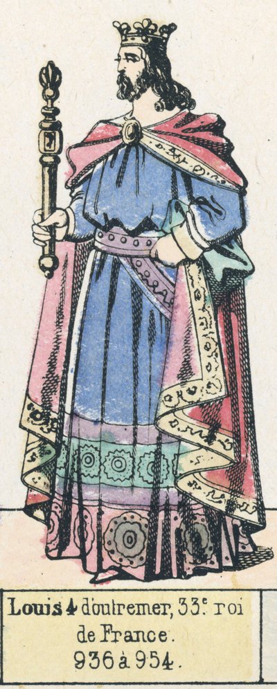 Louis IV de Ultramar, 33º rey de Francia, 936 a 954 de French School
