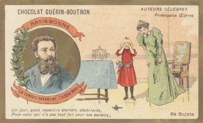 Louis Gustave Fortune Regensbonne (1827-1900), hombre de letras francés, autor de 