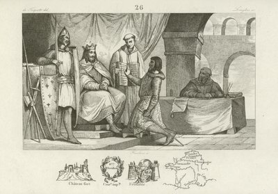 Luis II, rey de Italia y emperador del Sacro Imperio Romano de French School