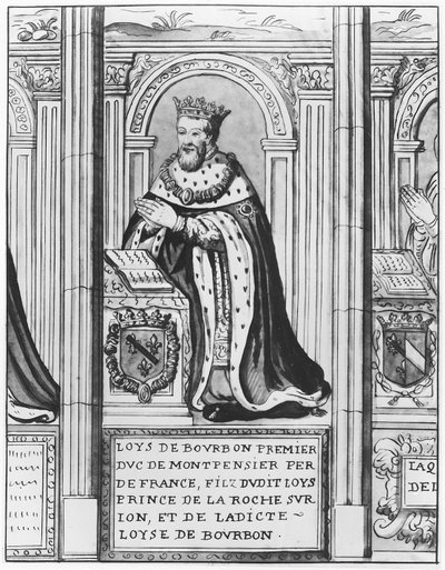 Luis II de Borbón, Duque de Montpensier (litografía) de French School