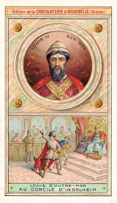 Luis IV de Francia en el Consejo de Ingelheim, 948 de French School