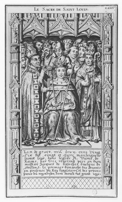 Luis IX de Francia (grabado) de French School