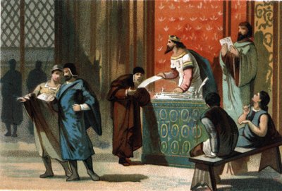 Luis VI llamado El Gordo (1081-1137) otorgó las cartas postales de las comunas de French School