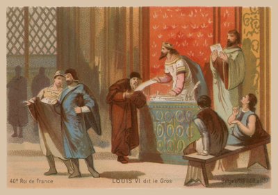 Luis VI de Francia, llamado el Gordo (1081-1137) de French School