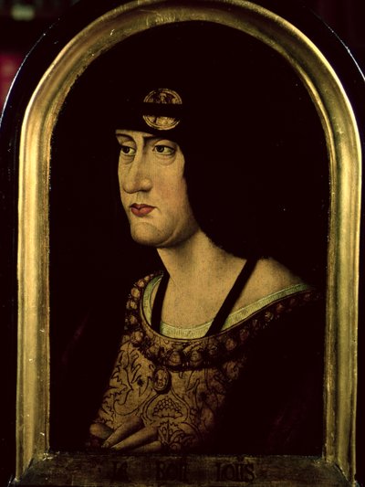 Luis XII (1462-1515) c.1520 (óleo sobre tabla) de French School