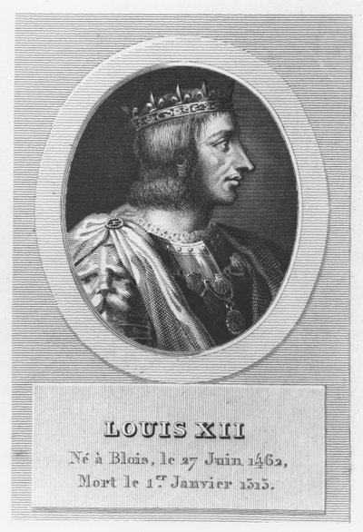Luis XII, Rey de Francia (grabado) de French School