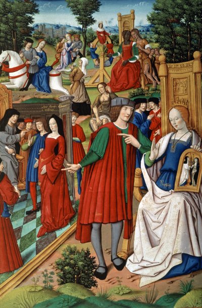 Luis XII y Ana de Bretaña de French School