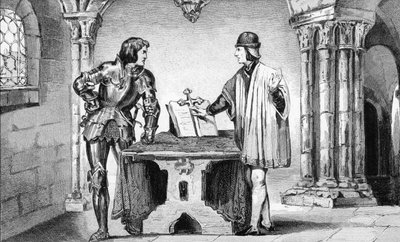 Luis XI (1423-83) bajo arresto domiciliario por Carlos el Temerario (1433-77) de 