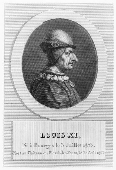 Luis XI, Rey de Francia (grabado) de French School