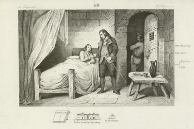 Luis XVII de Francia, enfermo y encarcelado, c1795 de French School