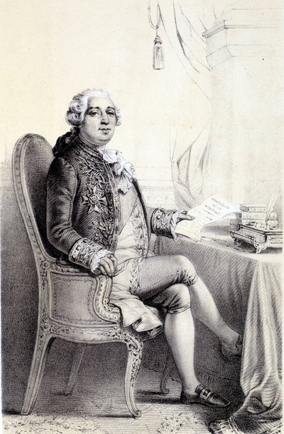 Luis XVI en “Galerie historique de la Révolution française” de Albert Maurin de French School