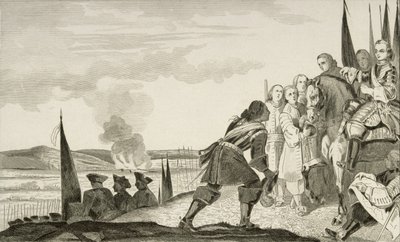 Luis XV (1710-74) en la Batalla de Fontenoy en 1745, de 