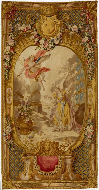 Tapiz de Gobelinos de Luis XV de la serie "Escenas de Ópera, Tragedia y Comedia", del segundo tejido de 1761-64 de French School