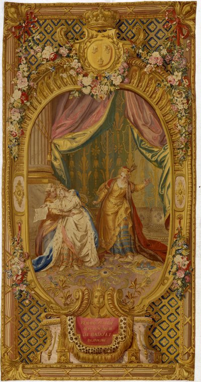 Tapiz de Gobelinos de Luis XV de la serie "Escenas de Ópera, Tragedia y Comedia", del segundo tejido de 1761-64 de French School