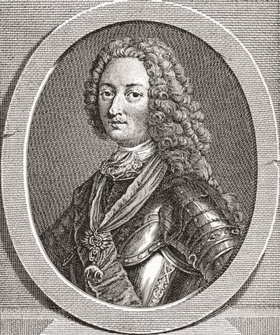 Luis de Orleans, duque de Orleans, 1703-1752. Duque de Orleans y miembro de la familia real francesa. De Les Heures Libres publicado en 1908. de French School