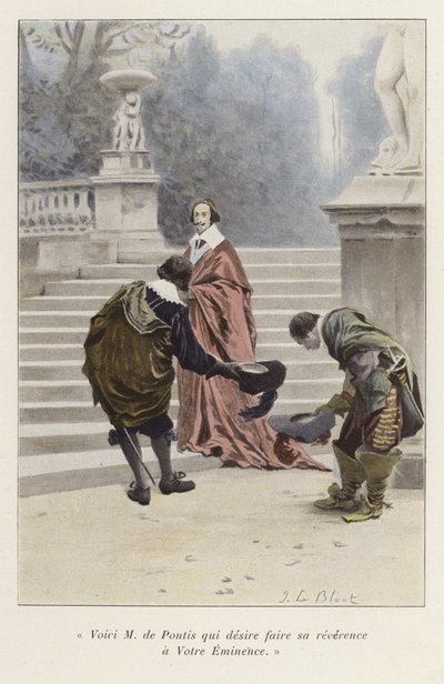 Louis de Pontis es presentado al Cardenal Richelieu, siglo XVII de French School