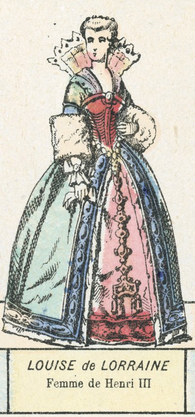 Luisa de Lorena, esposa de Enrique III de French School