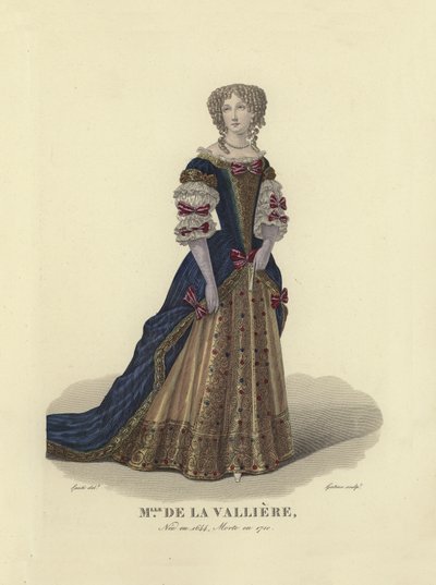 Louise de La Vallière, amante del rey Luis XIV de Francia de French School