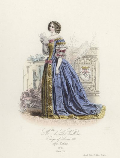 Louise de la Vallière, amante de Luis XIV de Francia de French School
